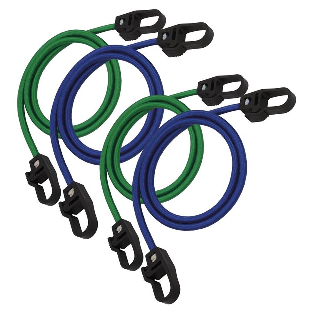Expander/ Spanngummi/ Spannseil - Set, 4-teilig, Kunststoffhaken von PETEX