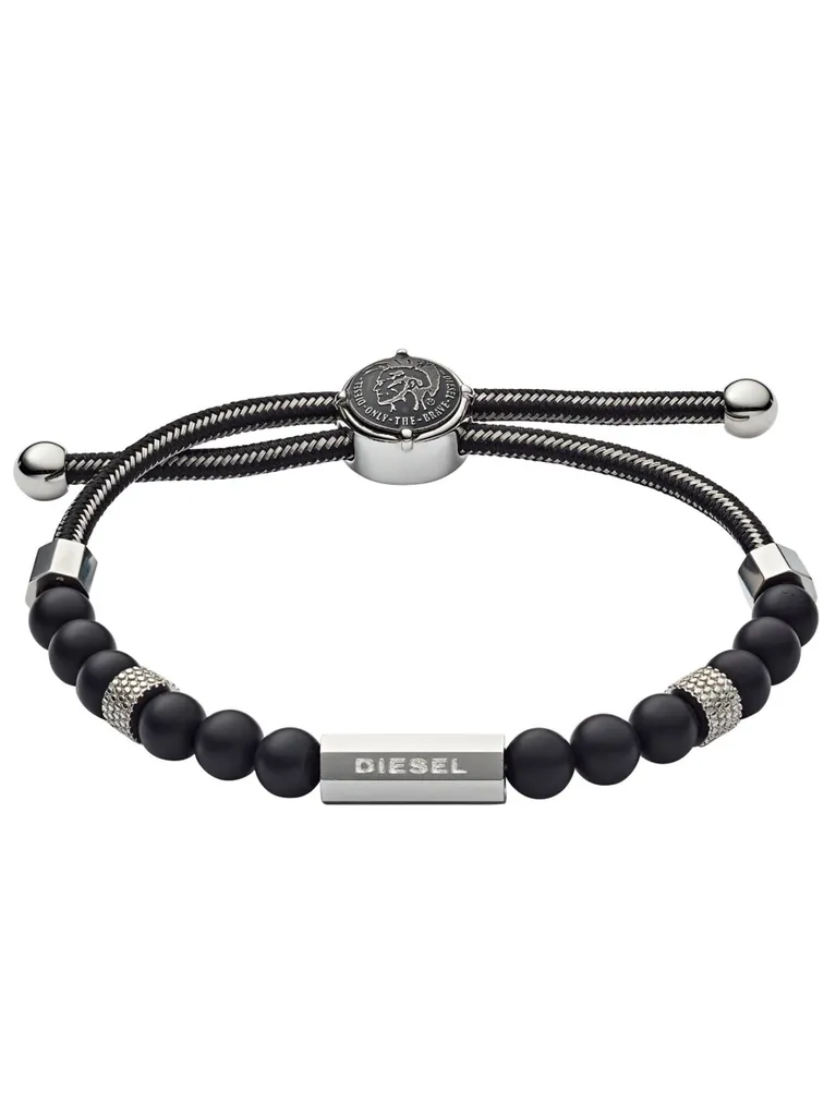 Acquista Bracciale Diesel Perline Argento Uomo - Garanzia Originale