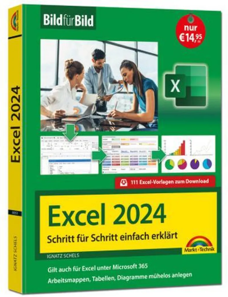 Guide pratique Excel 2024 Bild für Bild erklärt - Manuel illustré broché