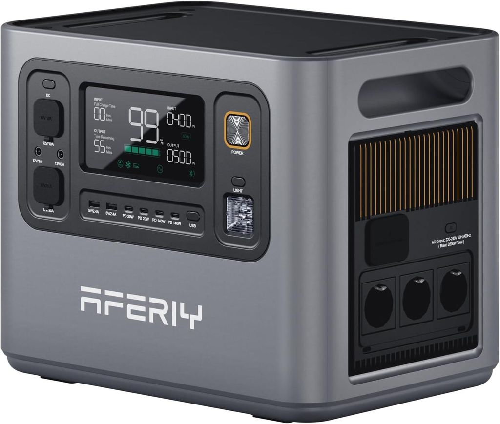 AFERIY P300 3000 W 2048 Wh Power Station, solare 1200 W, Immagine del prodotto 