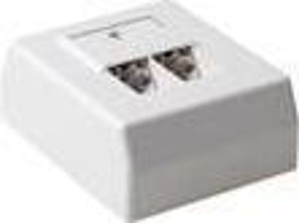 ACT Surface mounted box shielded 2 ports German Style CAT5E