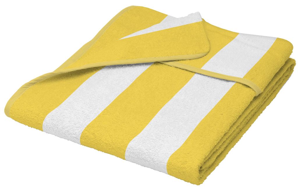 Beautissu Handdoek, kerskleurig, 200x75 cm, gestreept in Productafbeelding 