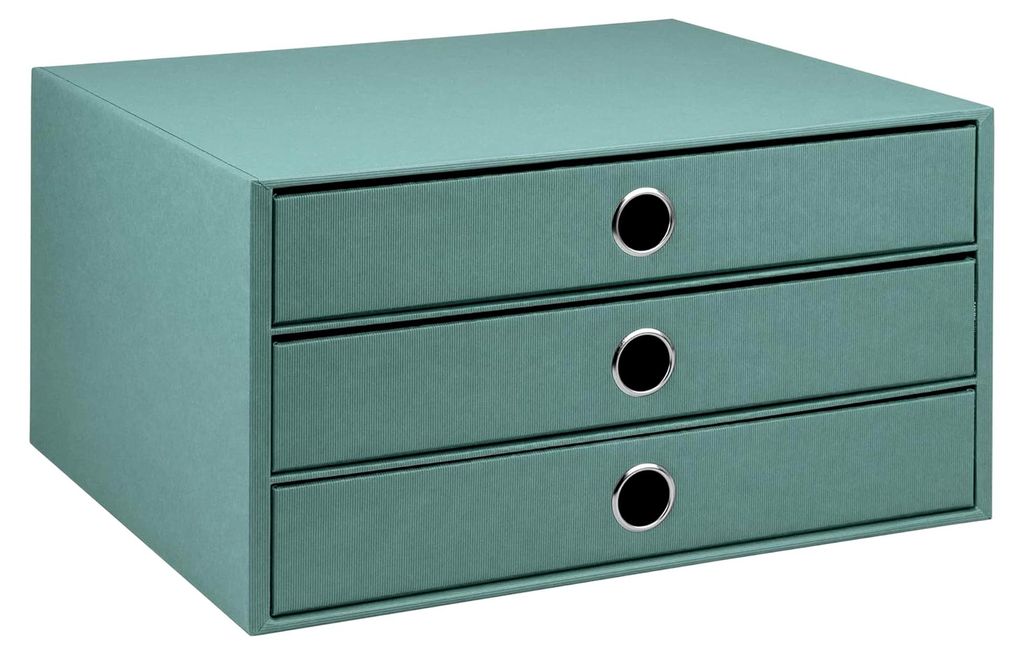 3er Schubladenbox A4 aus Papier | Büro Organizer für den Schreibtisch | Schubladen Organizer für Bürobedarf | Schreibtisch Organizer Box | 34 x...