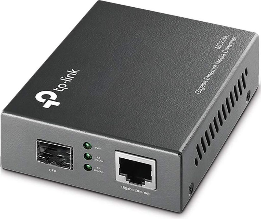 TP-Link MC220L Gigabit-Ethernet-Medienkonverter für Glasfaserverbindungen