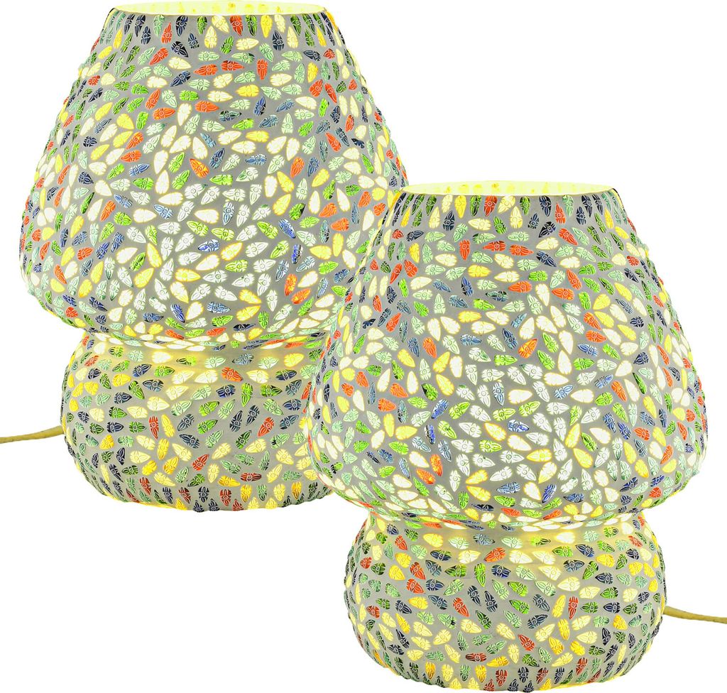 Marrakesch Boho Deko Tischlampe Nachttischlampe 23cm groß | Deko Aesthetic Tischleuchte Lampe im Wohnzimmer Schlafzimmer & Kinderzimmer | Moderne ...