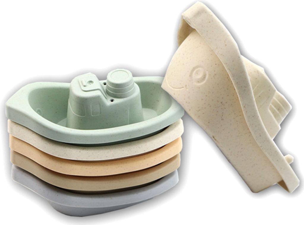 Kinder Badewannenspielzeug 5 farbenfrohe Boote aus Produktbild 3
