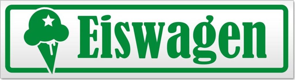 Eiswagen Magnetschild Schild magnetisch