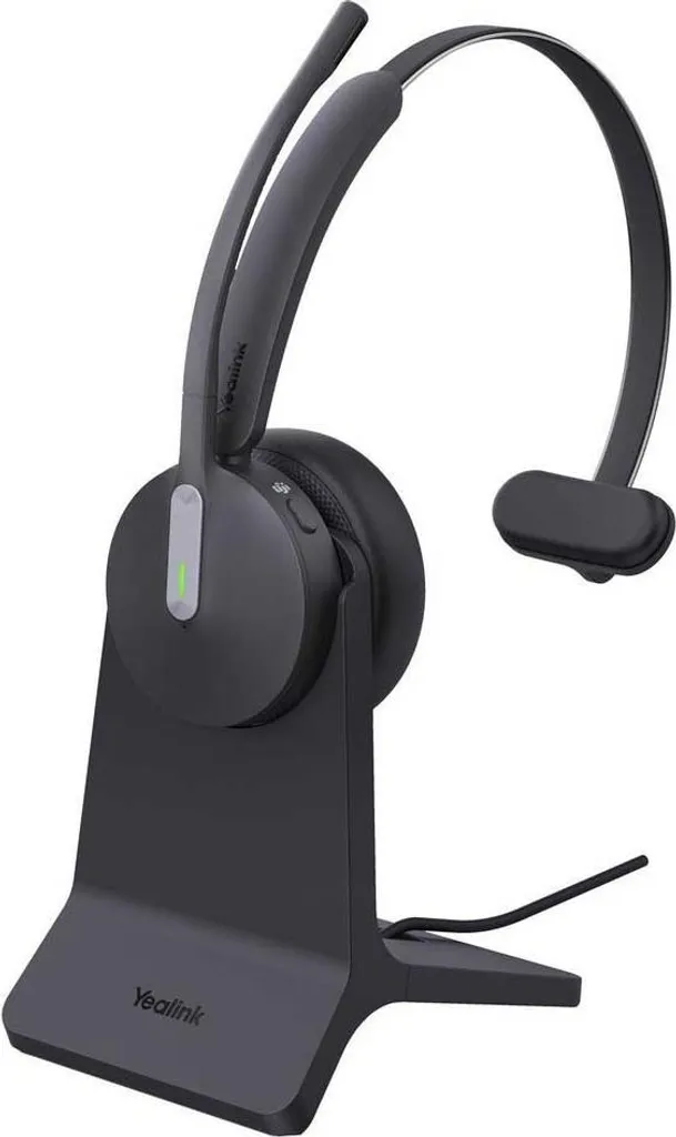 Casque Mono Sans Fil Yealink BH70 Bluetooth et Station de Charge Noire