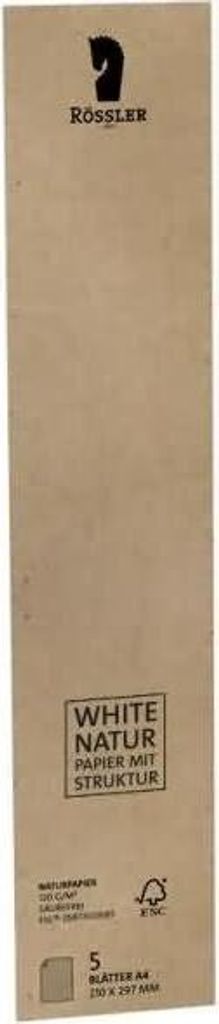 Briefpapier A4 Terra Baumwolle 5er, 120 g , Naturpapier/säurefrei