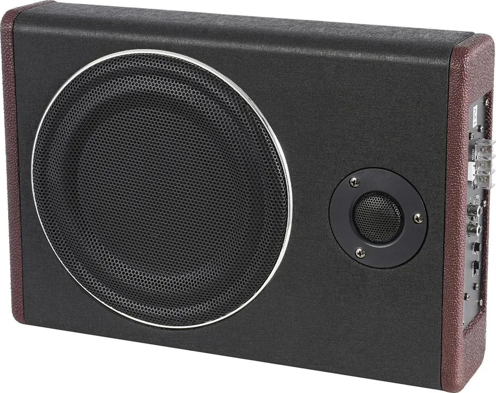 Subwoofer de voiture noir plat sous siège modèle SW-800 Slim