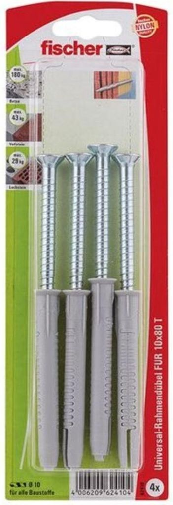 Fischer Langschaftdübel SXRL 10x80 T K (4), 062410