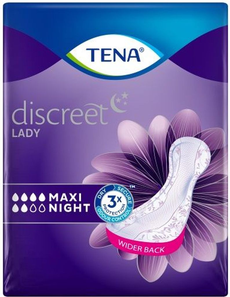 Tena Lady Discreet wkładki na nietrzymanie moczu maxi night Zdjęcie produktu 