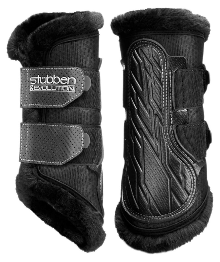 Stübben Gamaschen Evolution Airflow Boots mit Fleece Trainingsgamaschen Black XL