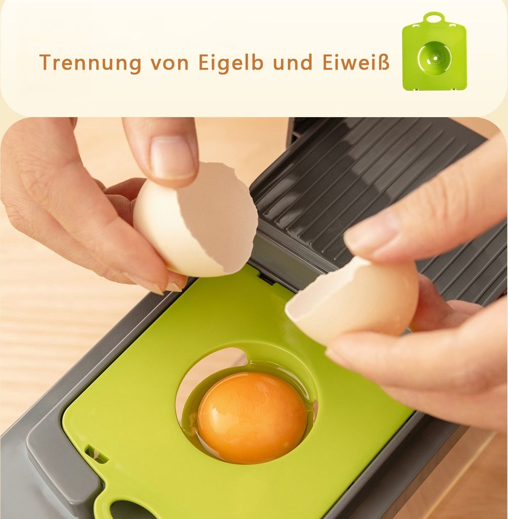 Gemüseschneider, 15-teiliges Set, Zerkleinerer, Raspel, Produktbild 6