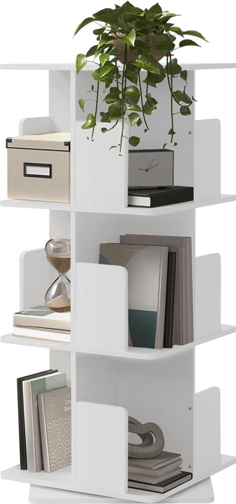 ML-Design Drehbares Bücherregal Kinder mit 3 Ebenen & 12 Produktbild 