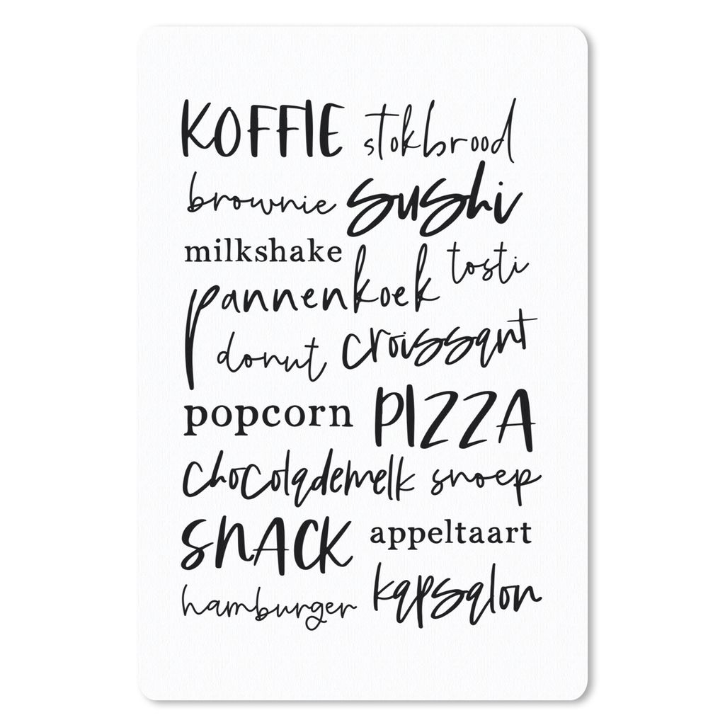 MuchoWow Mauspad Mousepad Küche - Essen - Zitate 18x27 cm - Mousepads - Maus Mat - Pad - Mausunterlage