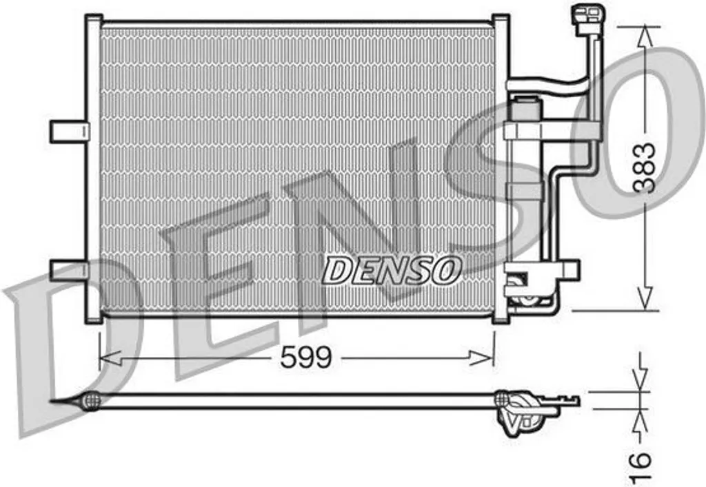 Plus de fuite de clim sur Mazda 3 et 5 : Condenseur DENSO DCN44003