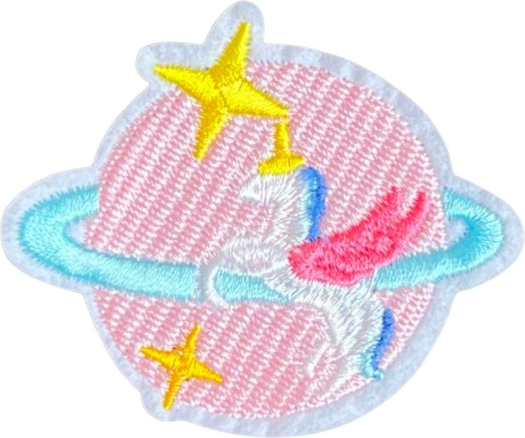 Planet Einhorn-Emblem-Aufnäher zum Aufbügeln
