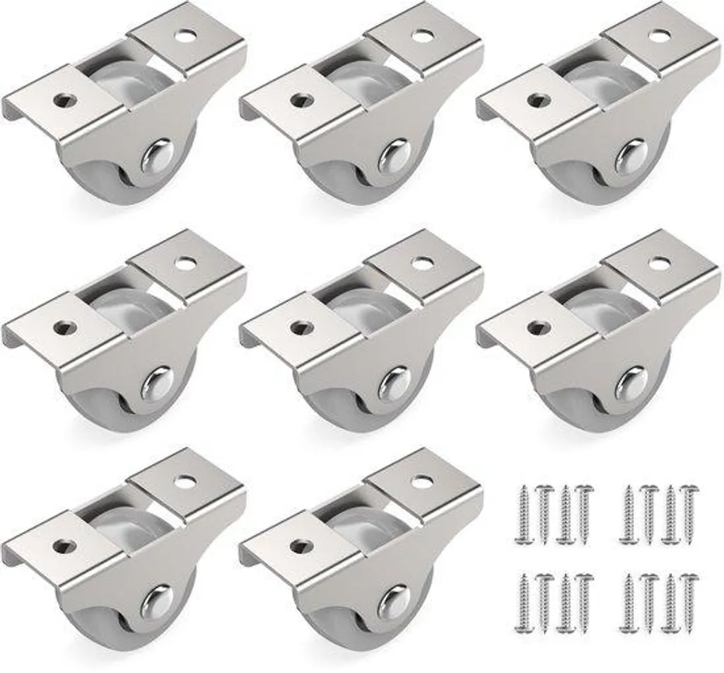 Petites roulettes pour l'ameublement anti-rayure lot de 8 roues 25mm