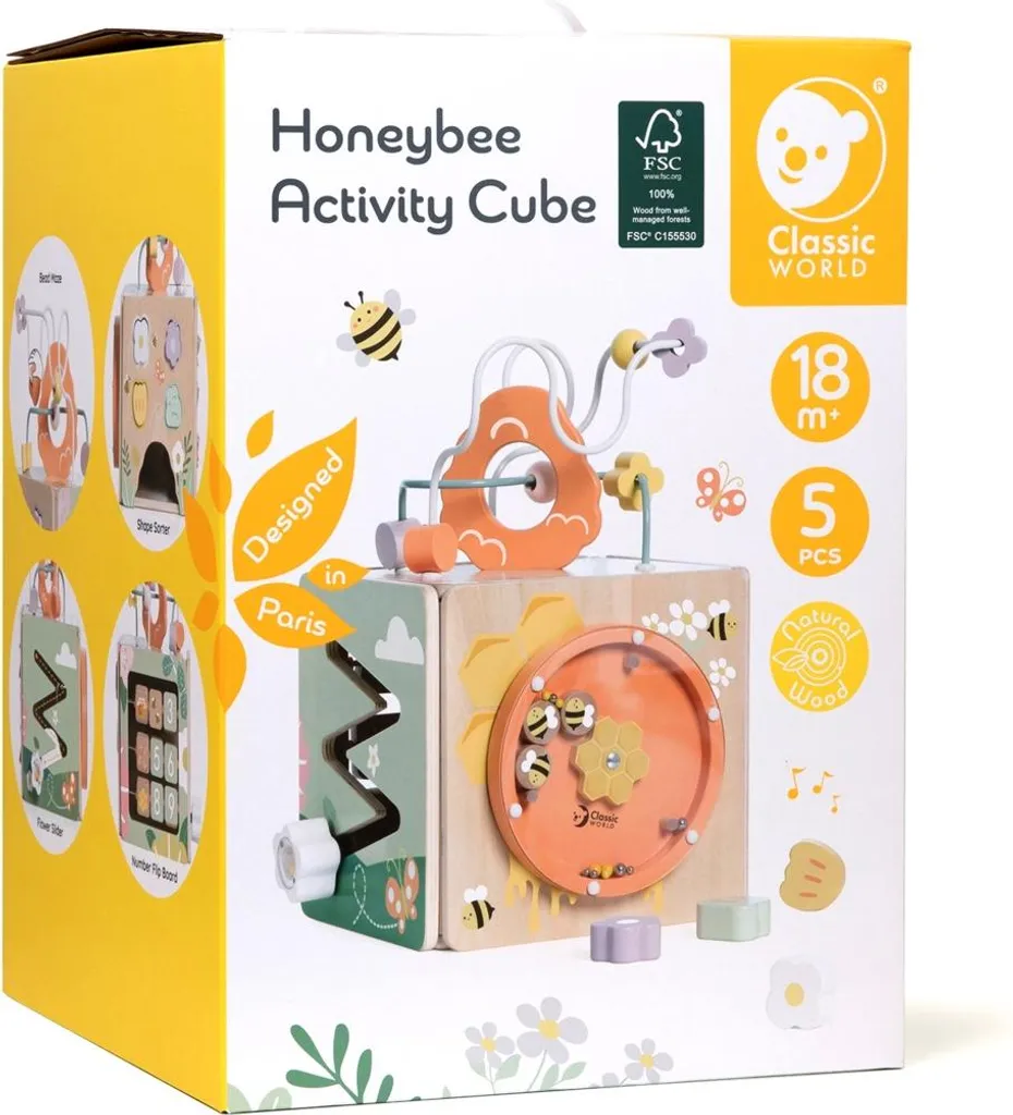 Cube à moteur d'abeille pour stimuler la coordination de votre bébé - 12