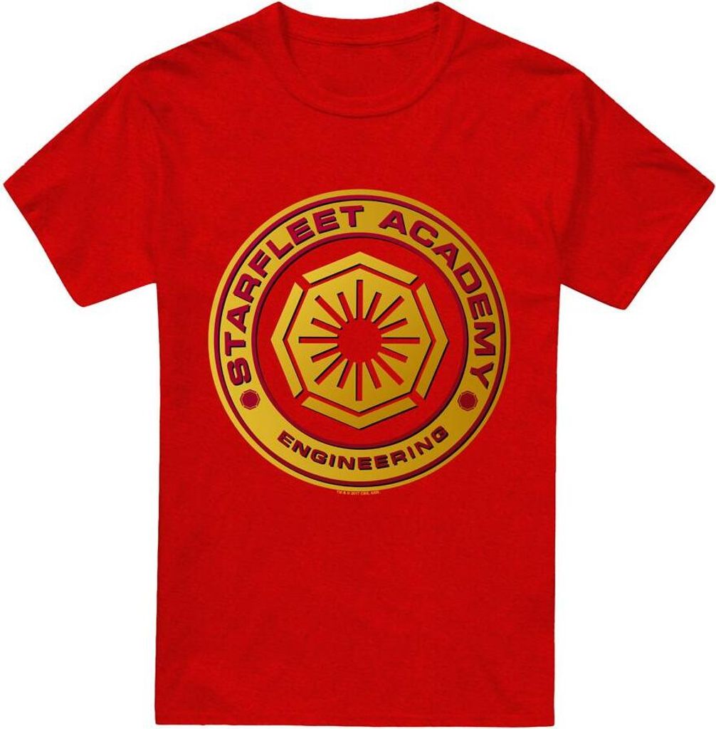 Star Trek - "Engineering" T-Shirt für Herren/Damen Uni TV18192 (3XL) (Rot)