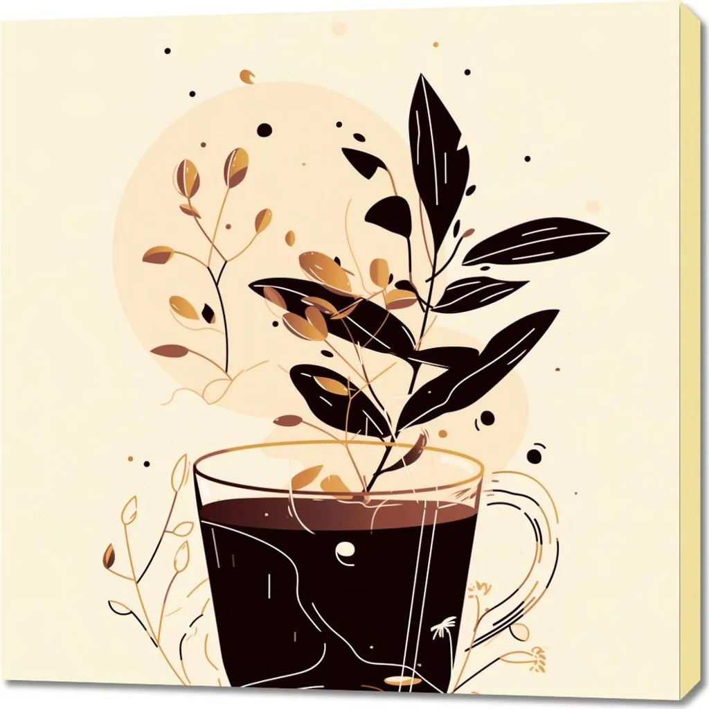 Sublimez vos Murs Vides avec l'Image 90 x 90 cm Pot d'automne Élégant