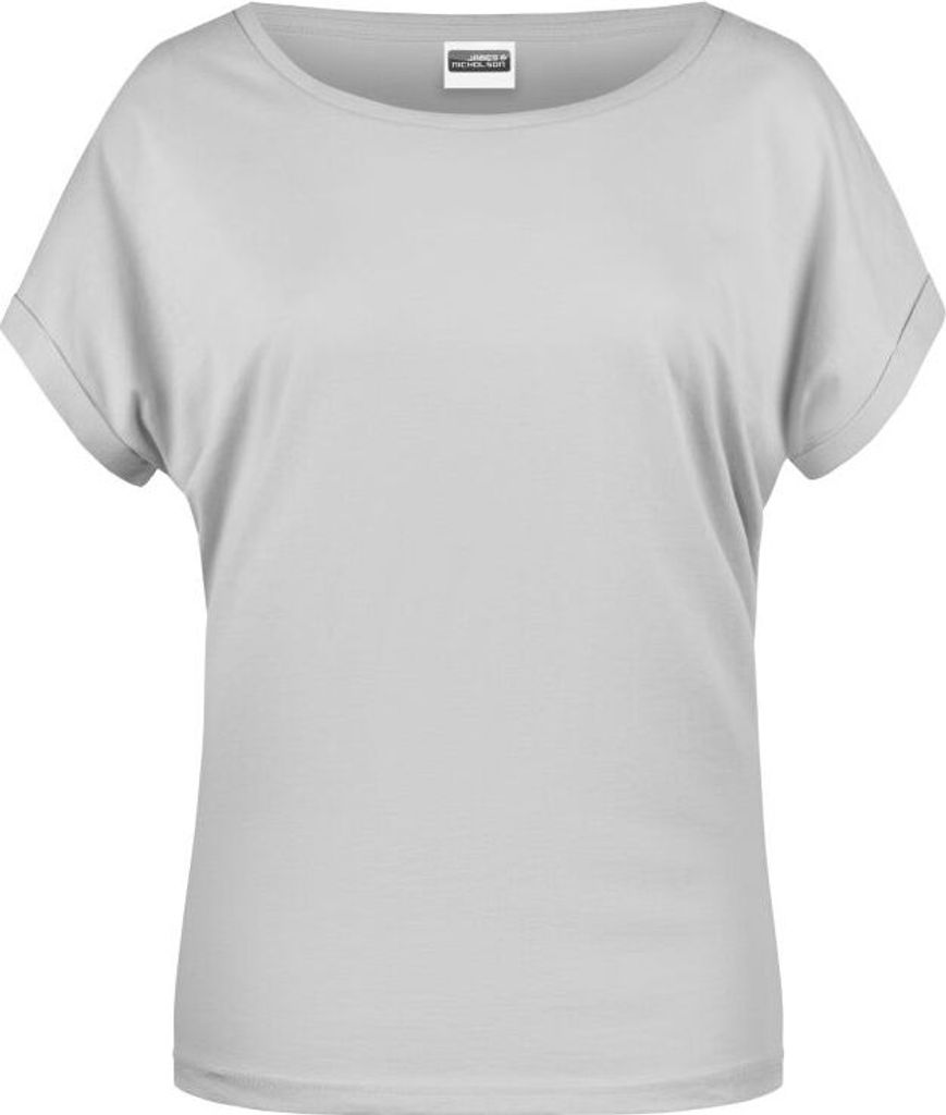 Ladies' Casual-T Damen T-Shirt in legerem Stil soft-grey, Gr. M