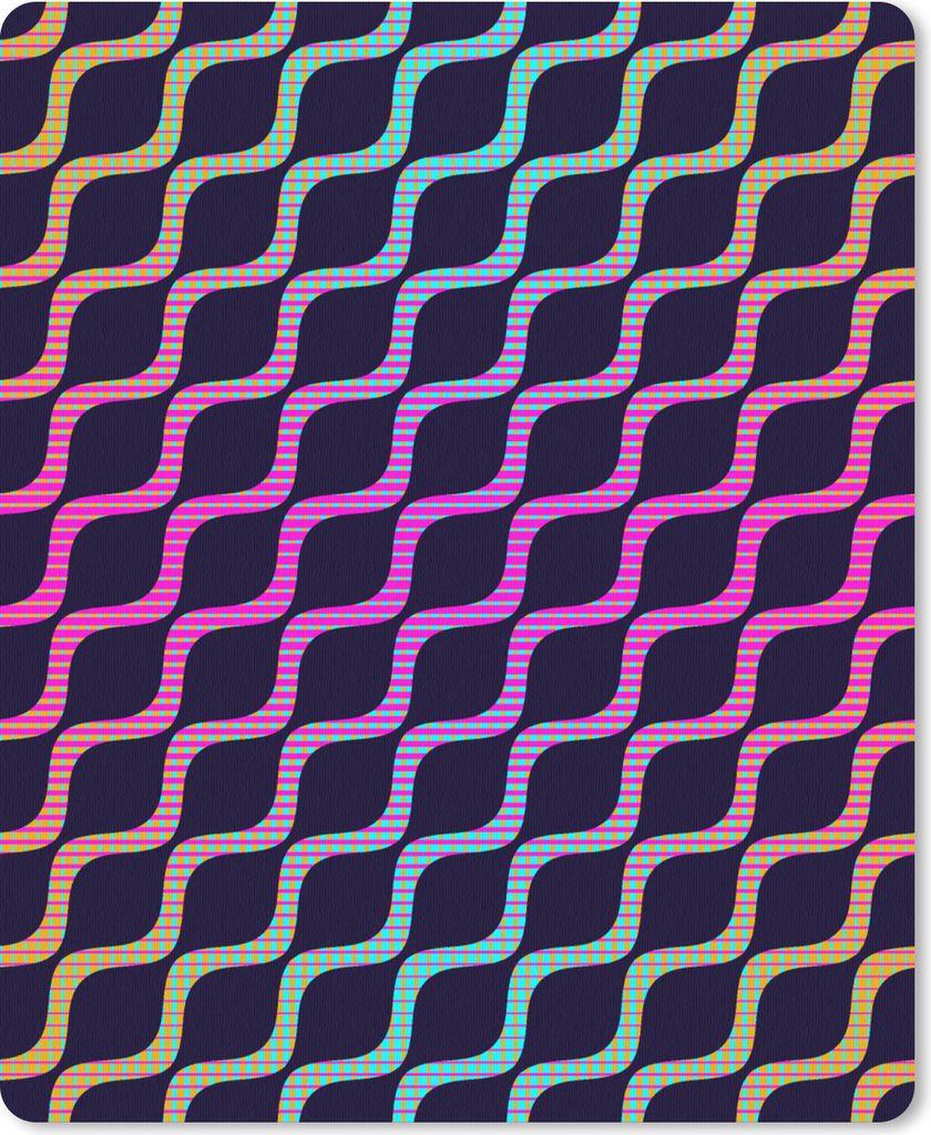 MuchoWow Mauspad Mousepad Design - Abstrakt - Neon 30x40 cm - Mousepads - Maus Mat - Pad - Mausunterlage - Mausmatten
