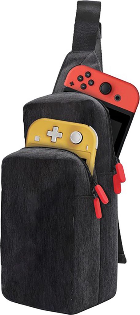 Muvit, Nintendo Switch Transport-Rucksack mit verstärkten Fächern, Schwarz