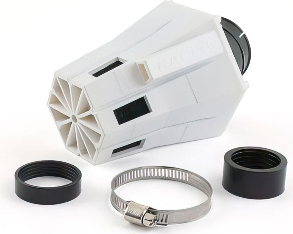 RACING EVO weißer Luftfilter Vergaser 28 / 35 mm geneigt Produktbild 
