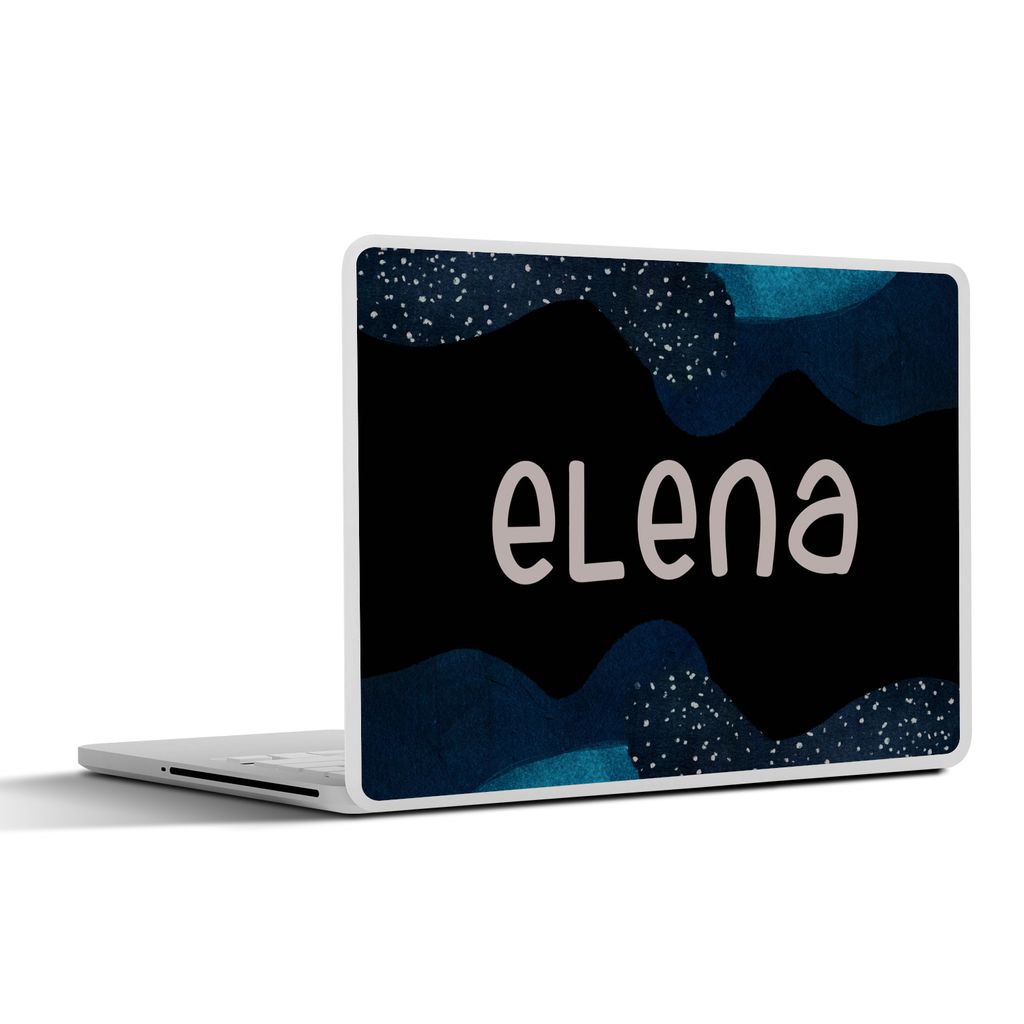 MuchoWow Laptop Aufkleber Sticker Cover Elena - Pastell - Mädchen 30x22 cm - Laptop-Sticker
