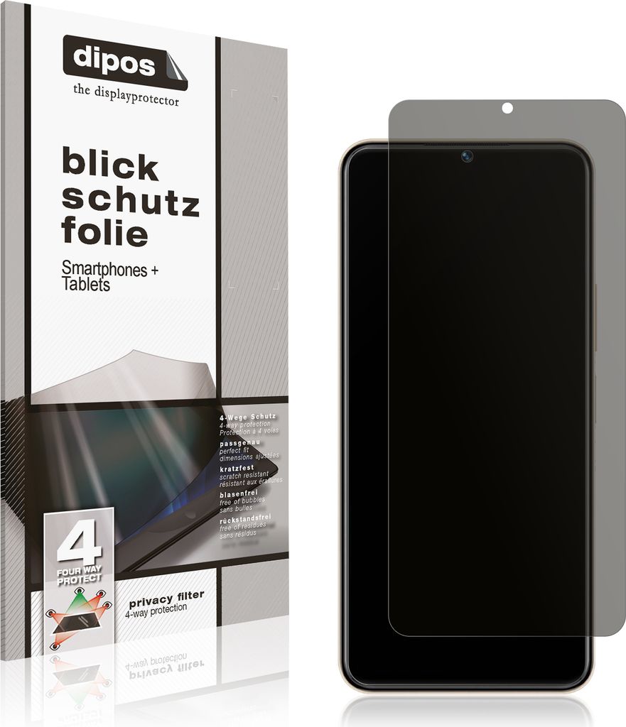 Blickschutzfolie für VIVO Y35 5G matt Schutzfolie Folie Display Schutz dipos