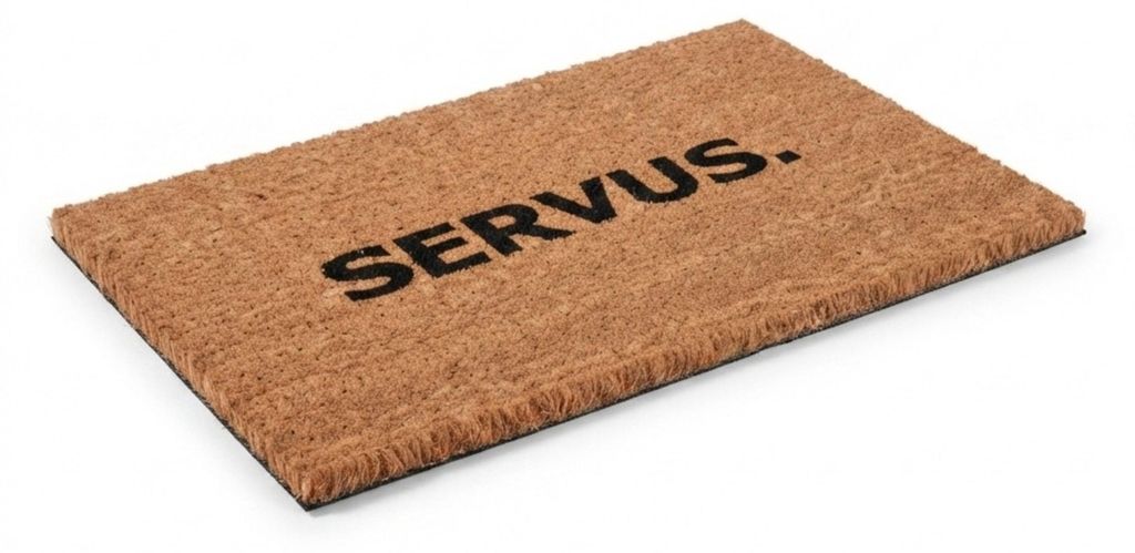 Tapis d'entrée Relaxdays en fibre de coco, 60 x 40 cm, Image du produit  Image générée par une IA