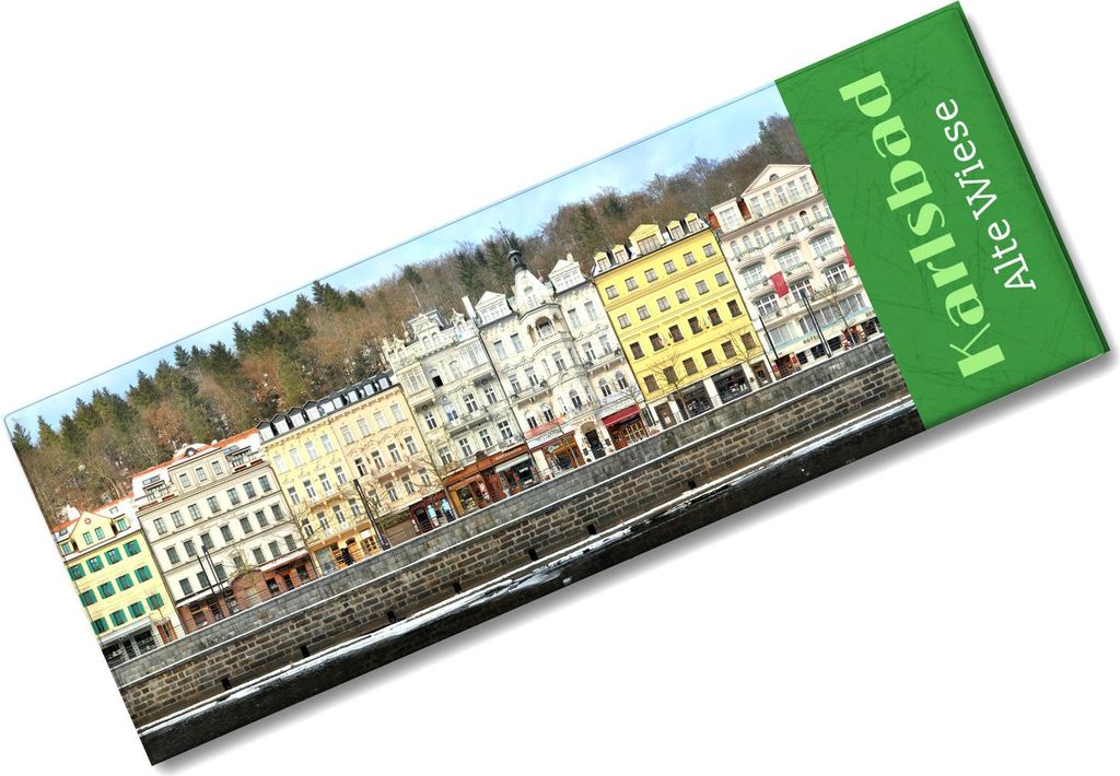 streetline Karlsbad Alte Wiese Panorama Souvenir Magnet