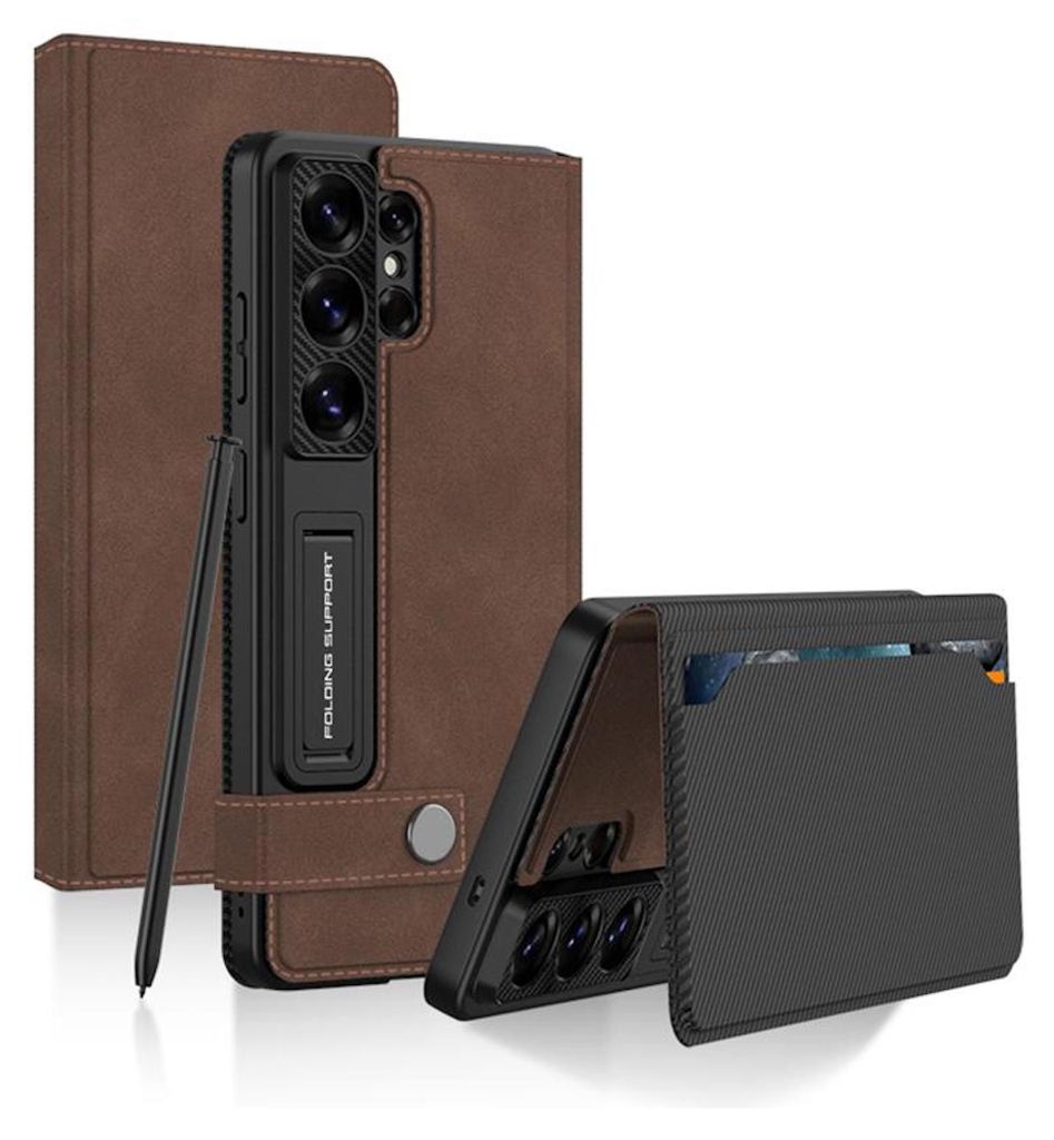 Handy Hülle Leder Flip für Samsung Galaxy S26 Ultra 5G Book Produktbild 