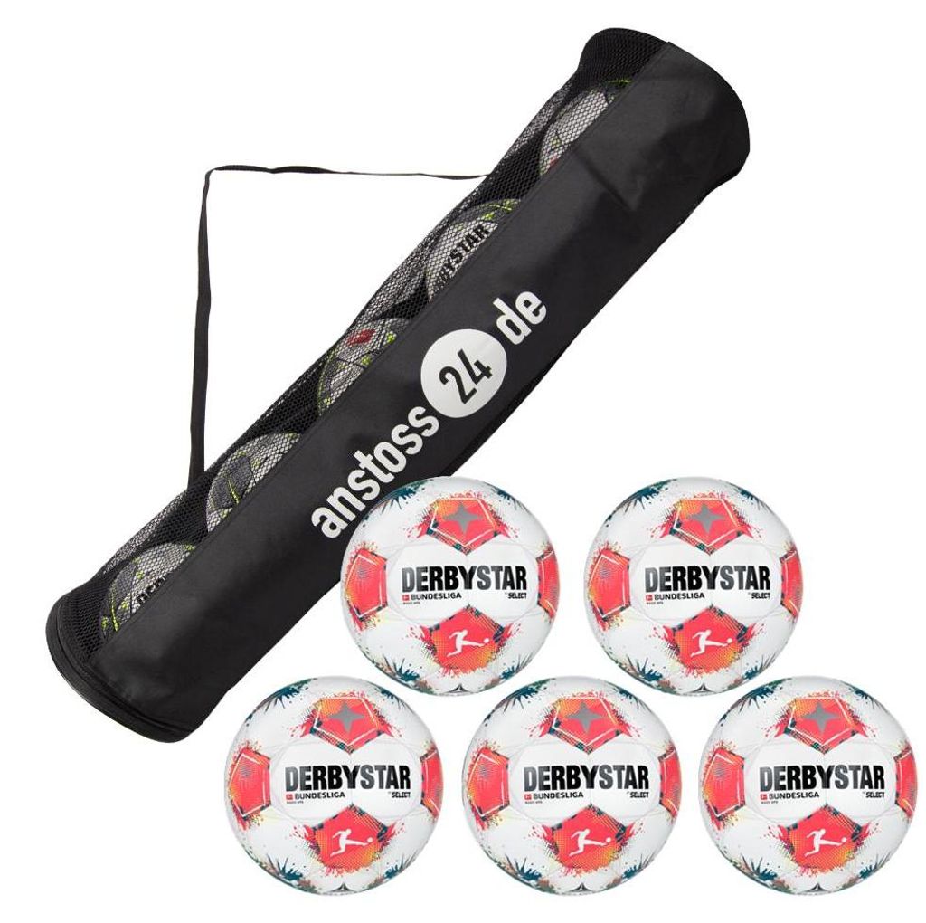 Ballset DERBYSTAR Spielball - Bundesliga Magic APS v25 inkl. Ballsack 5 Bälle