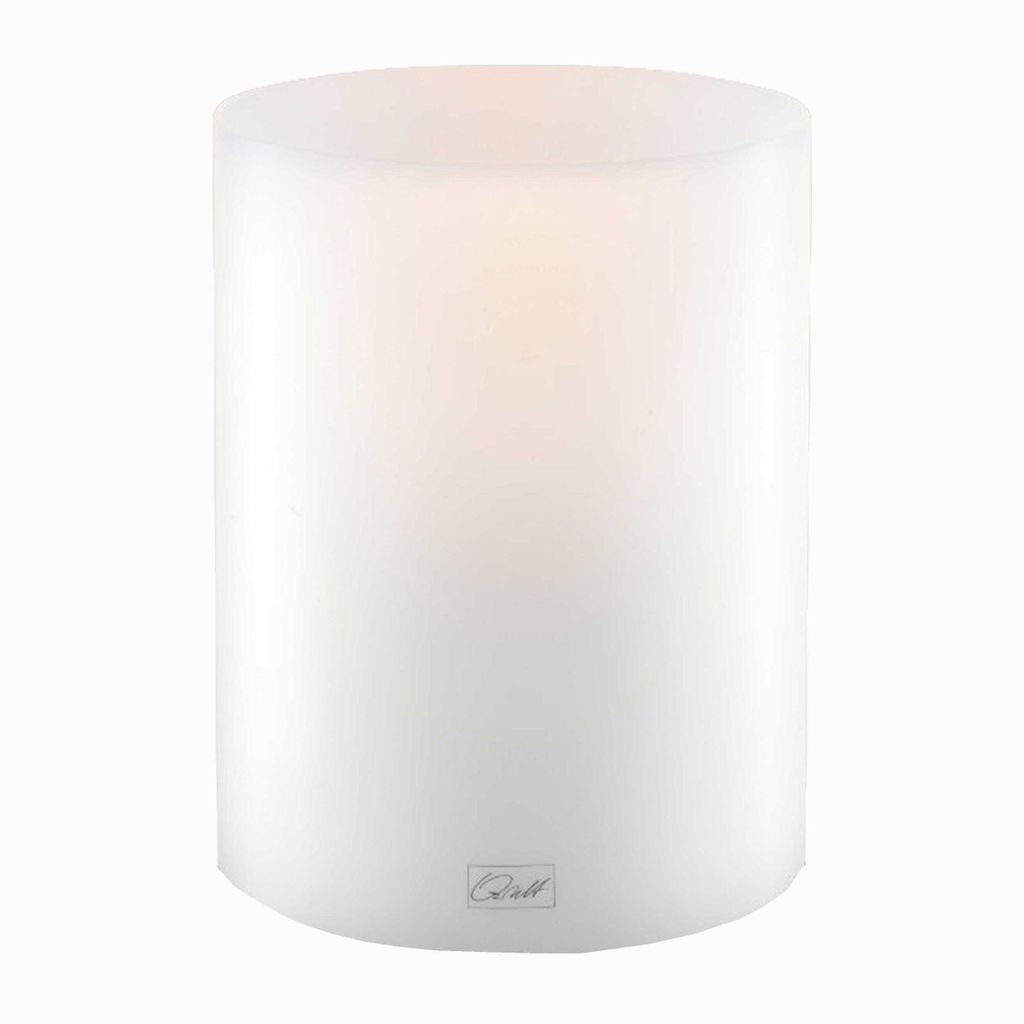 Qult Farluce Inside - Durchm, 10 cm | Teelichthalter in Kerzenform | Dauerkerze | Windlicht | Kunststoffkerze in Kerzenoptik | Teelichtkerze mit Te...