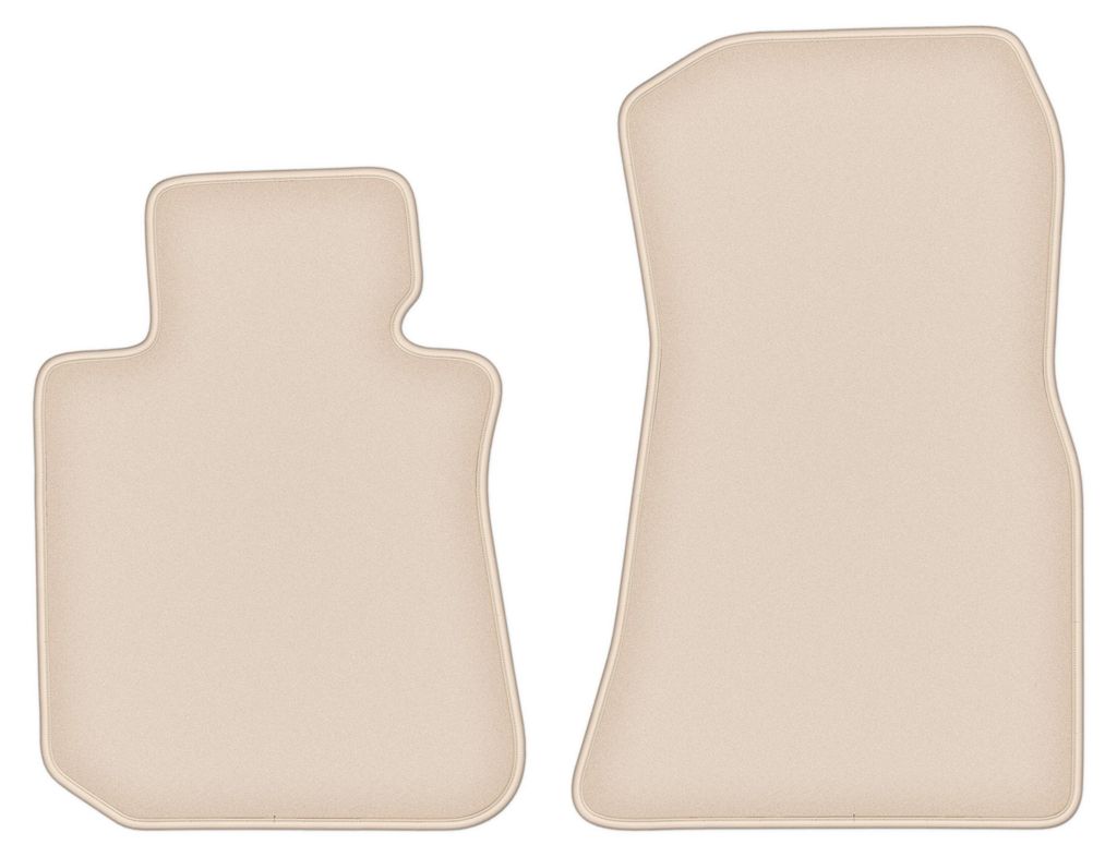 DURBAN Beige Velours-Fußmatten vorne für BMW i4 G26 (2021-2022)