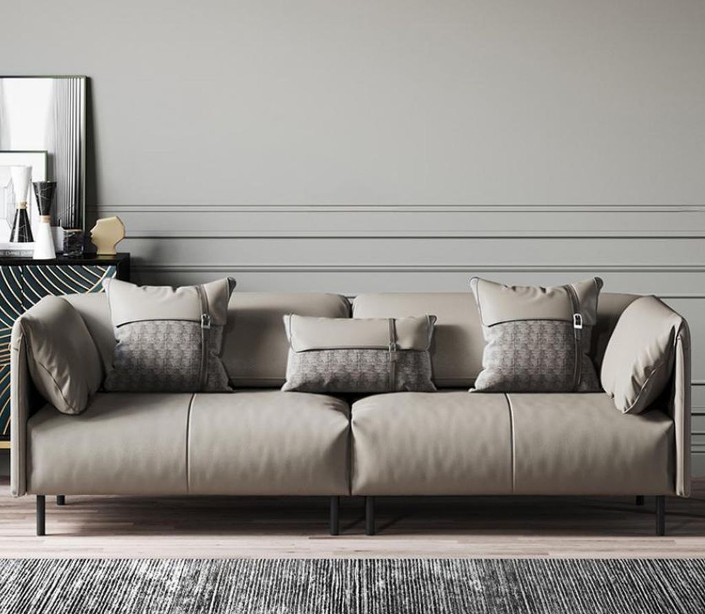 Design Italienische Möbel Big xxl 3 Sitzer Couch Leder Sofa Couchen Luxus Neu