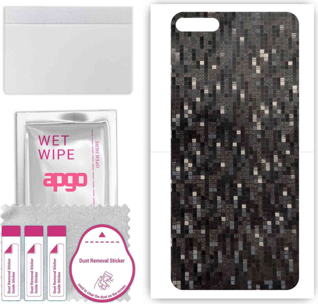 apgo Rückseite Schutzfolie, Skin, kompatibel mit Huawei Y7 Pro (2018), Hinten Displayschutzfolie aus Vinylfolie, kratzfest, einfache Montage - Car...