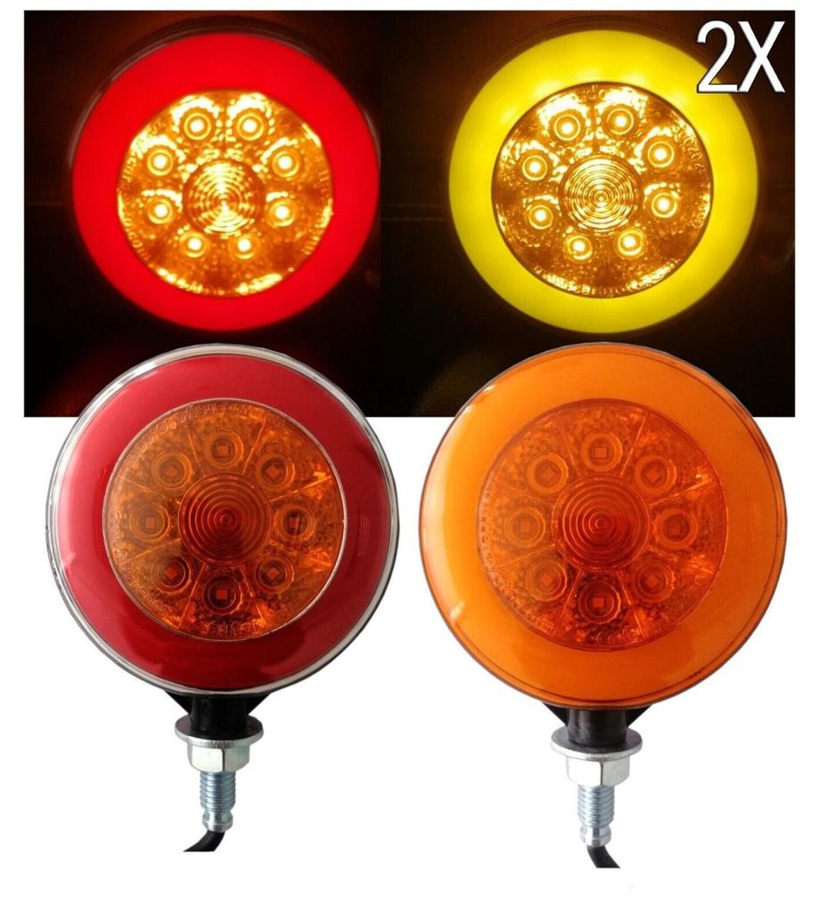 2er-Set LED-Positionsleuchten für Spiegel (»Ohrringe«) für LKW 12–24V Scania Volvo MAN DAF Mercedes