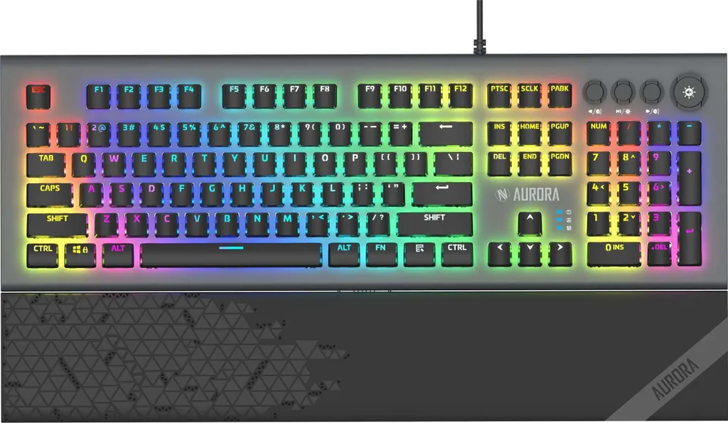 Clavier USB Argenté iBox Aurora K-5 Touches Plates et Design Ultra-Fin
