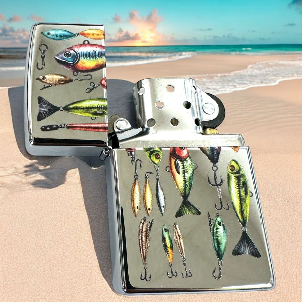 Zippo Sturmfeuerzeug Mit Blauwal-Emblem – Windfest, Nachfüllbar & In Satin Chrome