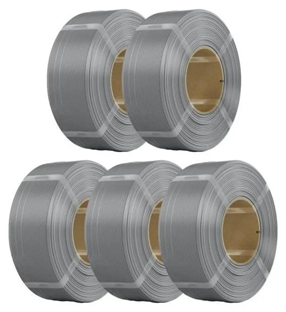 Filament 3D 1.75mm Gris 5kg pour Impressions Longues et Volumineuses