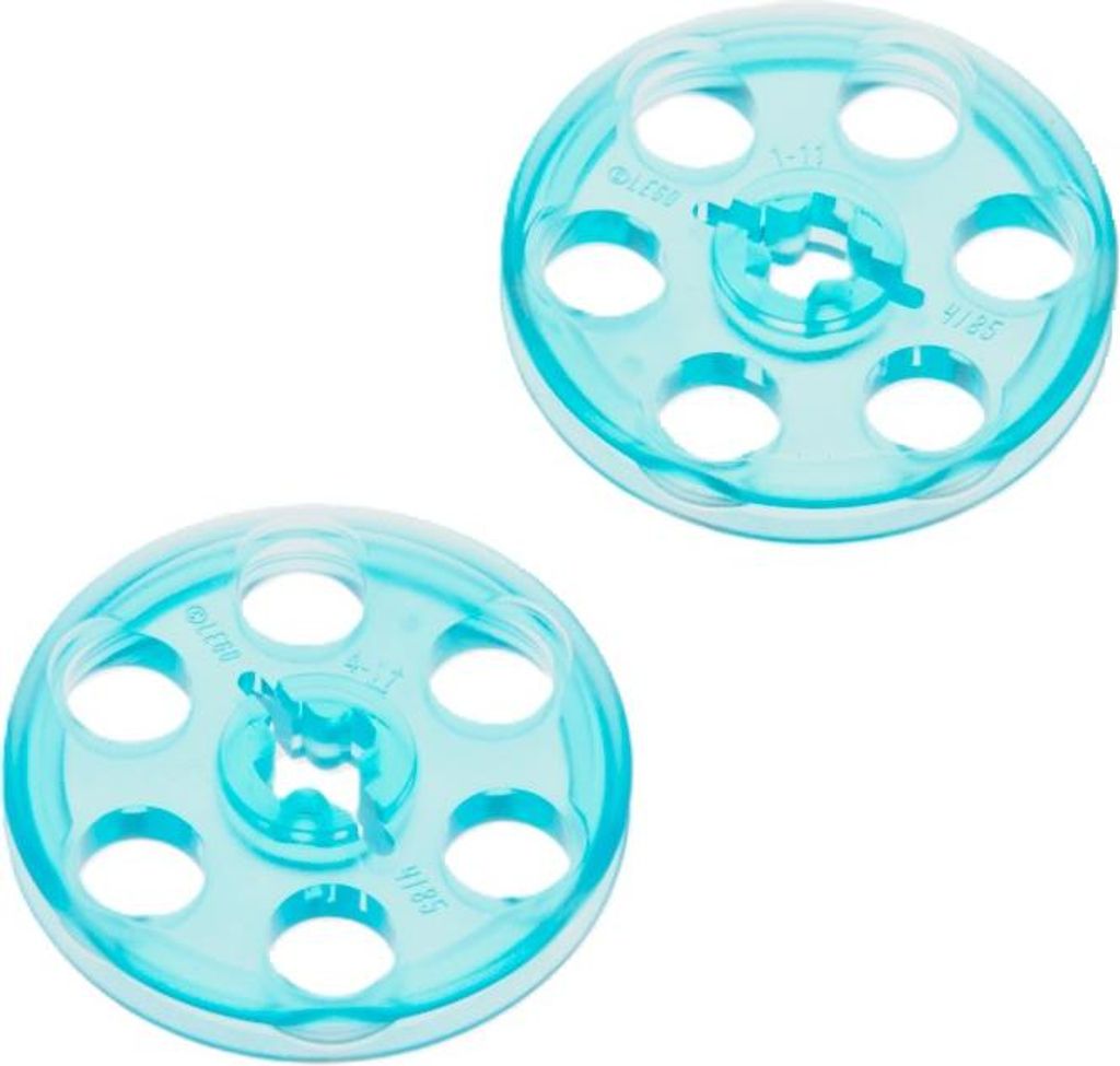 2x Lego Technic Riemenscheibe 3x3 transparent blau Rad 2786 49750 65668 4185