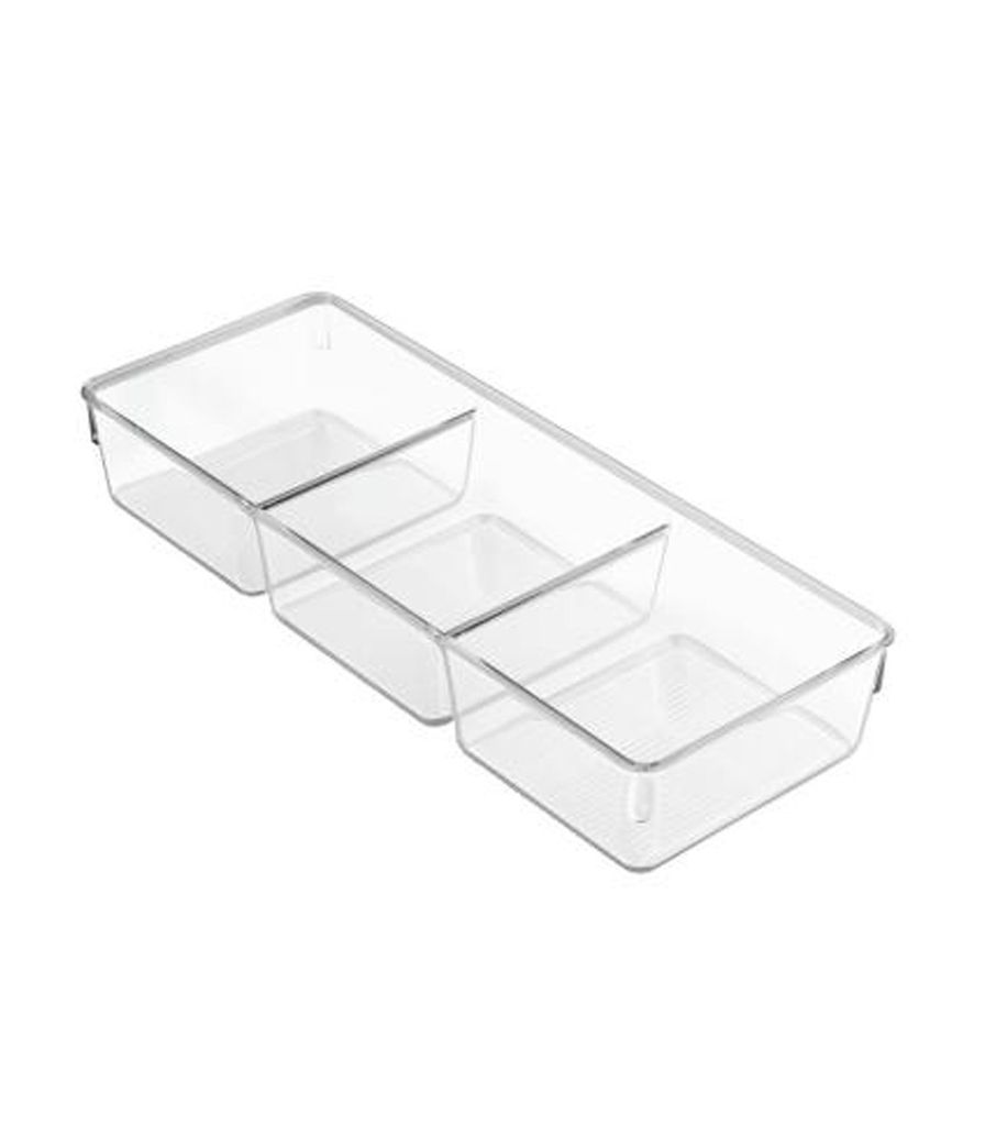 Aufbewahrungsbox aus Kunststoff, 3 in 1, 5 cm lang, 33,02 cm breit, 5,59 cm hoch