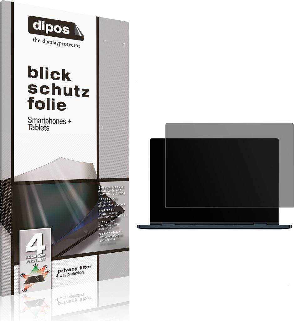 Blickschutzfolie für One Netbook Onemix 4 i7 matt Schutzfolie Folie Display Schutz dipos