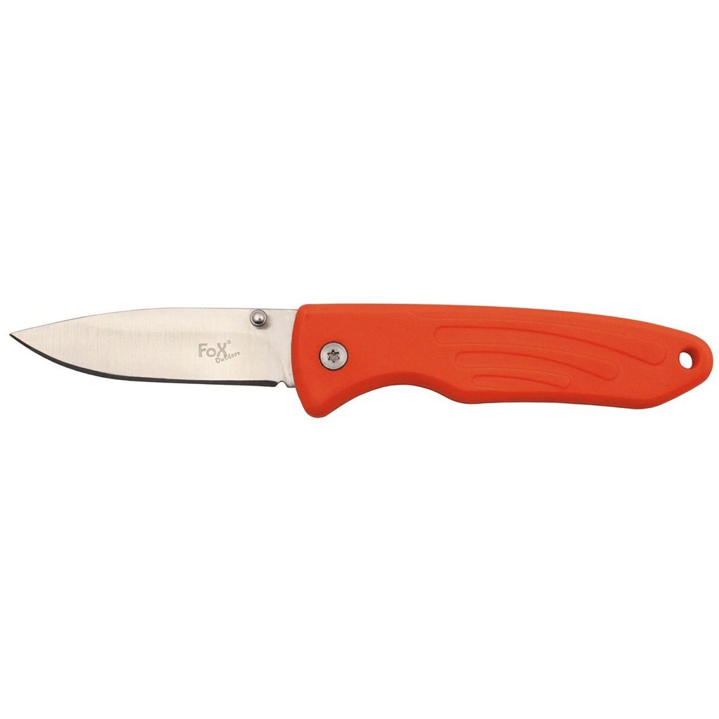 Klappmesser, Einhand, orange, TPR Griff Produktbild 