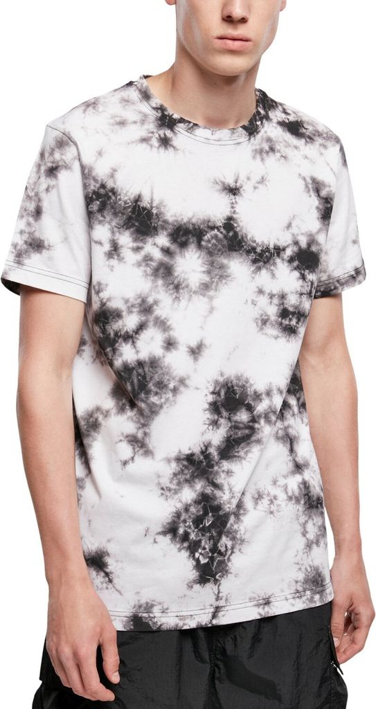 Urban Classics - Tie Dye T-Shirt weiß / schwarz - L
