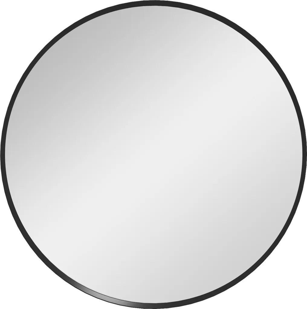 Miroir Rond Noir 60 cm Anti-Corrosion pour Salle de Bain et Humidité